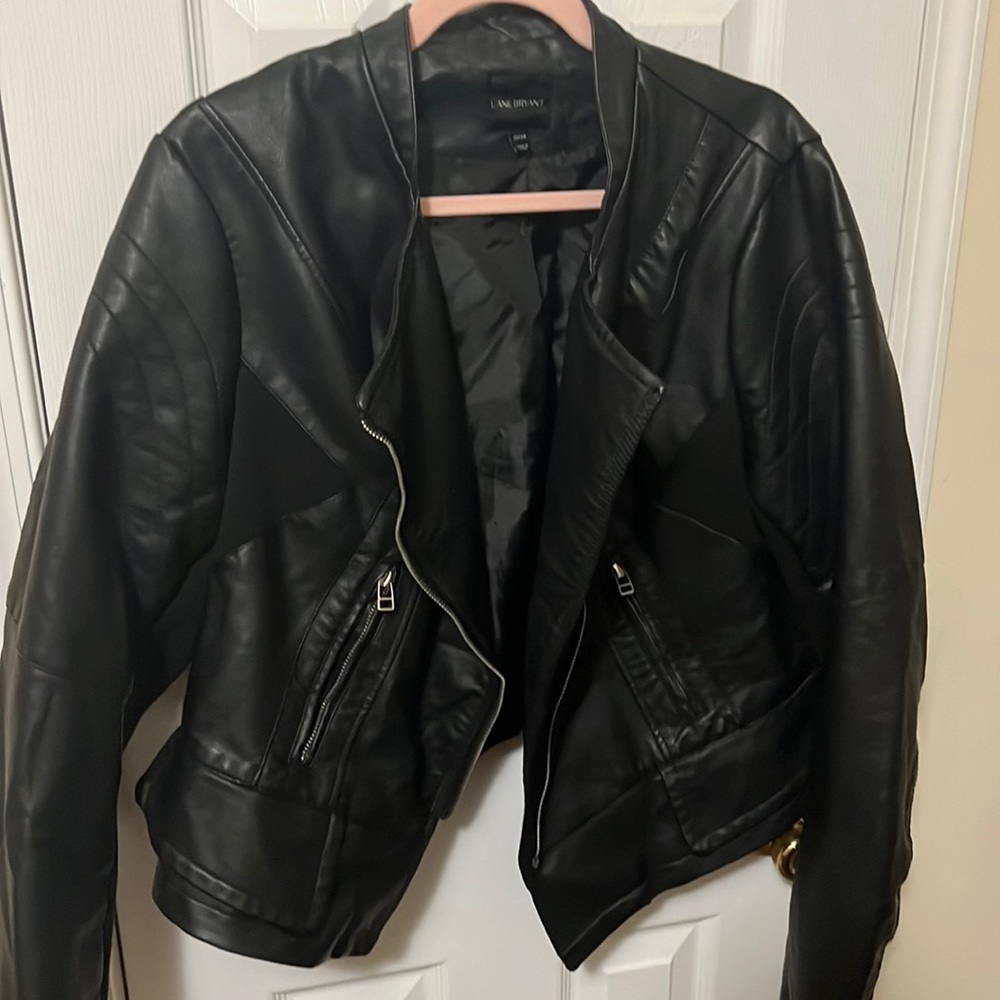 Lane Bryant faux leather jacket, great quality but runs a bit small